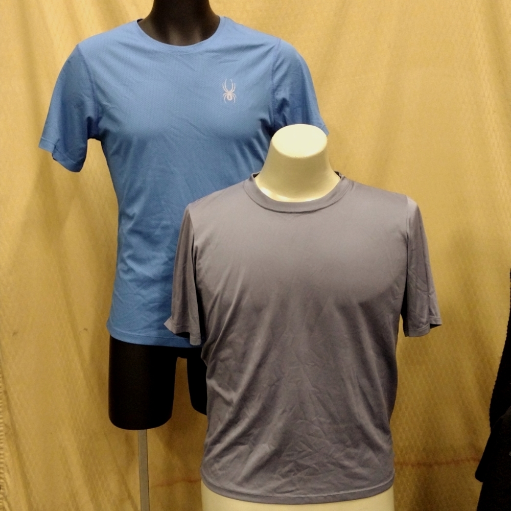 2 SPYDER/Patagonia base layer short sleeve tops S